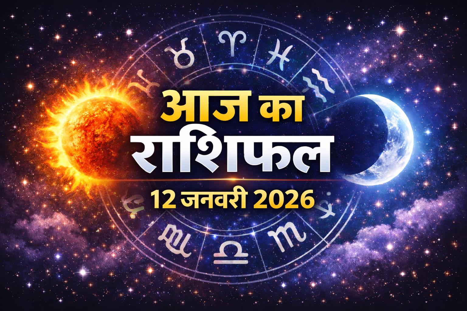 12 जनवरी का राशिफल: सिंह-कुंभ की किस्मत पलटी, मीन राशि वालों को अचानक पैसा मिलेगा